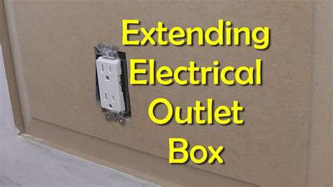 how to cut an electrical box extending out to far|how to extend boxes in wall.